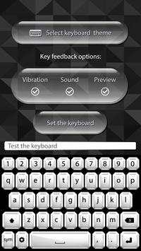 Black & White Keyboard Themes screenshot 4