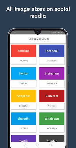 Social Media Image Sizes screenshot 2