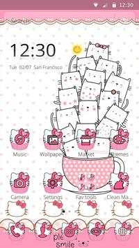 Princess Kitty Pink Cute Cartoon Theme screenshot 6