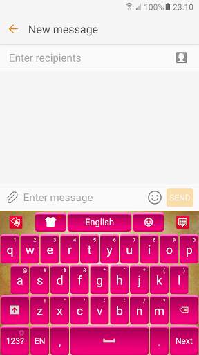 Pink Satin Keyboard screenshot 1