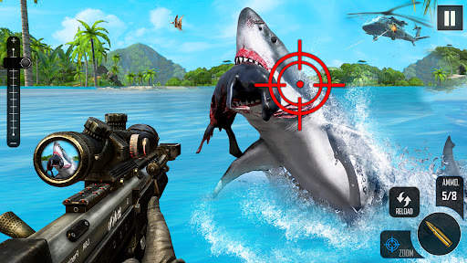 Shark Attack FPS Sniper Game screenshot 6