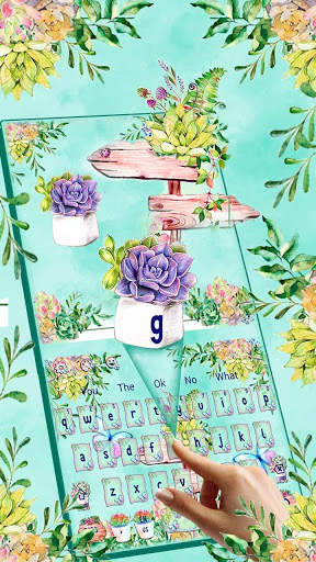 Sms Flower Garden Keyboard Theme स्क्रीनशॉट 2