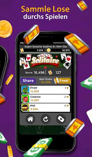 Solitaire - Geld verdienen screenshot 3