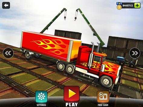 Impossible 18 wheeler Truck Driving Tracks screenshot 13
