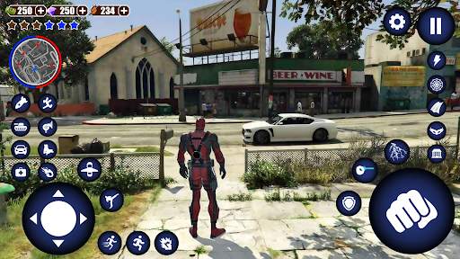 Miami Rope Hero Spider Games screenshot 2