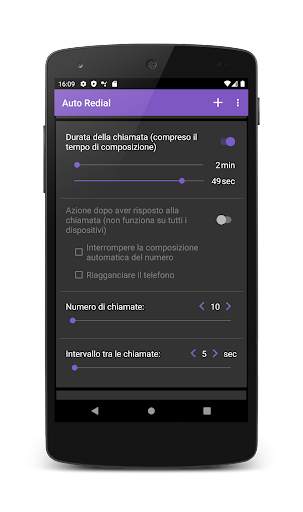 Auto Redial (Ricomposizione Automatica) screenshot 2