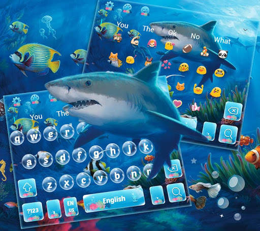 Blue Shark Water Theme screenshot 2