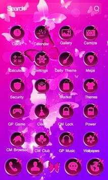 Butterfly Purple Theme स्क्रीनशॉट 7