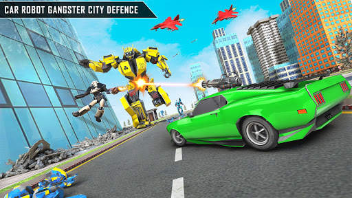 Air Jet Robot Transform War: Robot Car Games 2021 screenshot 3