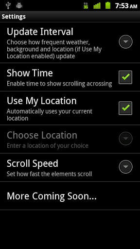 Weather Livepaper Lite screenshot 1