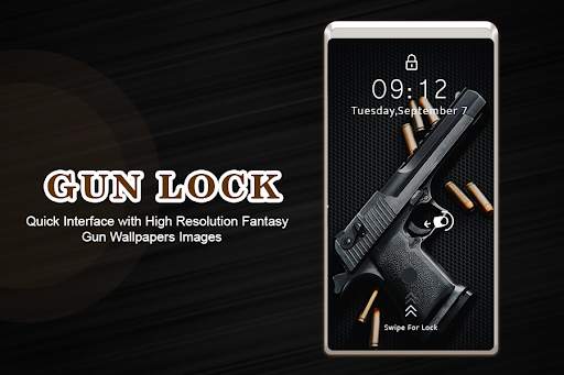 Gun Lock Screen - Pistol Lock screen screenshot 1