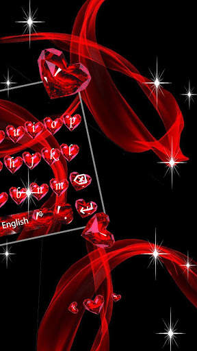 Red Diamond Heart Keyboard screenshot 3