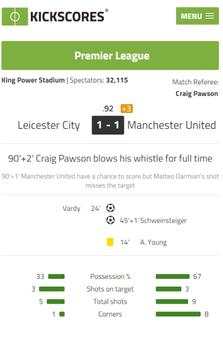 KickScores screenshot 2