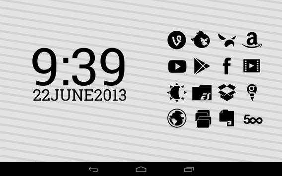 Stamped Black Icons screenshot 6