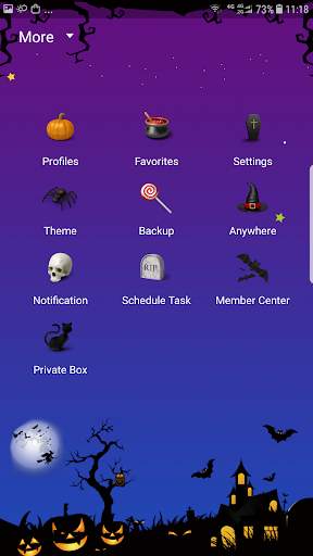 Halloween Night skin for Next SMS screenshot 3