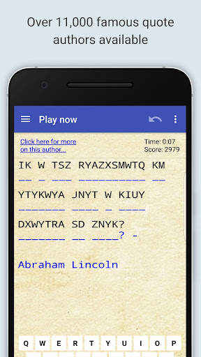 Cryptogram Puzzle Quotes Game screenshot 4