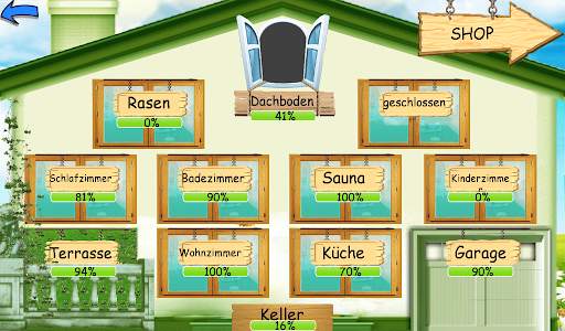 Glücksrad und Haus mit Preisen screenshot 4