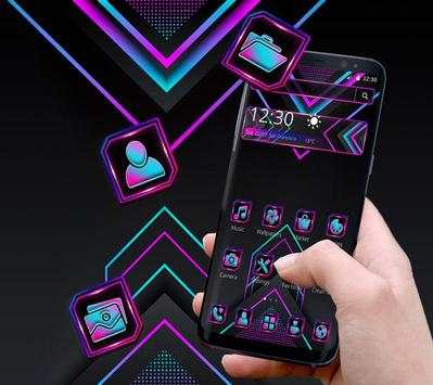 Neon Purple Diamond Business Theme screenshot 2