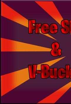 V Bucks & Skins Free V.2.0 2019 screenshot 1