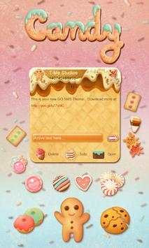 Cute Candy SMS Theme screenshot 1
