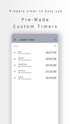 FlatTimer - Tick&Music, Timer, Interval, Stopwatch screenshot 3