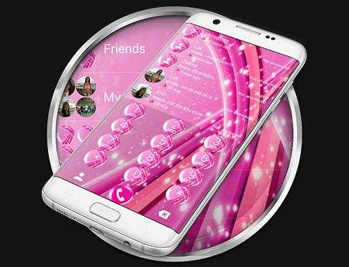 Dialer Theme Sparkling Pink screenshot 7