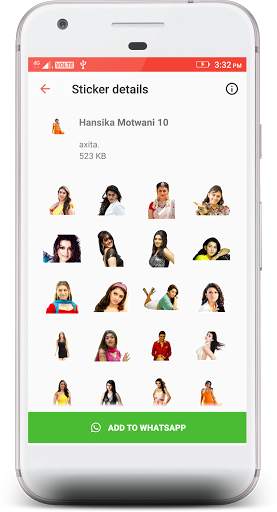 Hansika Motwani Stickers 4 WhatsApp screenshot 5
