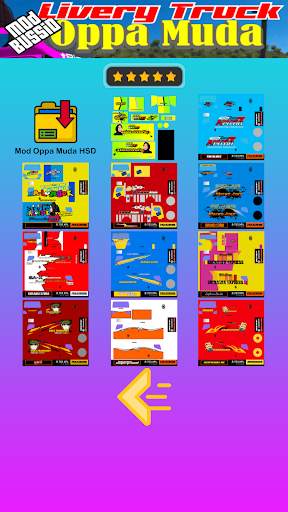 Mod Bussid Livery Oppa Muda screenshot 4