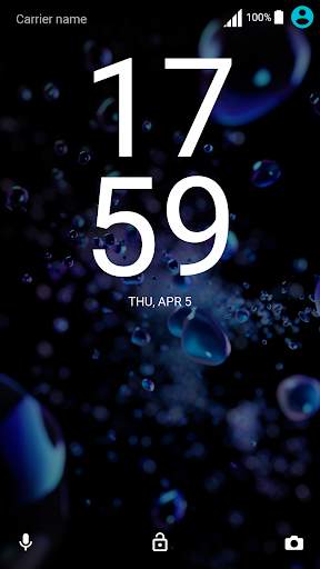 Black Theme XZ2 (live wallpaper) screenshot 4