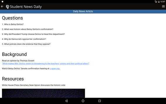 Student News Daily - Tablet screenshot 4