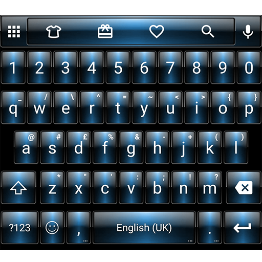 Dusk Blue Emoji Keyboard icon