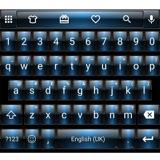 Dusk Blue Emoji Keyboard 100