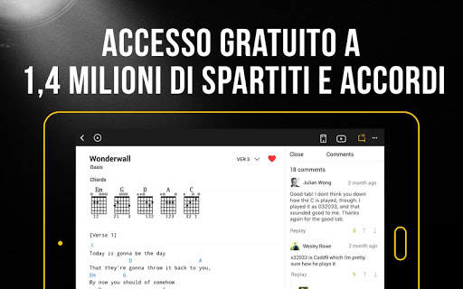 Ultimate Guitar: accordi per chitarra e ukulele screenshot 1
