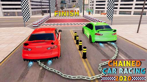 Chained Car Racing 2020: Chained Cars Stunts Games स्क्रीनशॉट 1