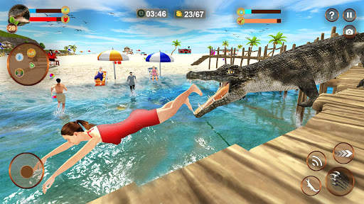 Crocodile Simulator Attack Game 3D screenshot 7