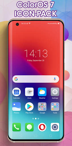 Oppo Reno 5 Launcher, theme for Reno 5 screenshot 1