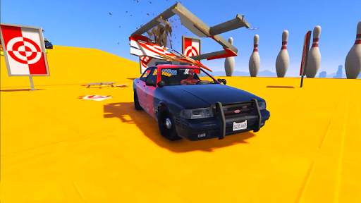 Cop Car Superheroes Stunt Racing screenshot 3