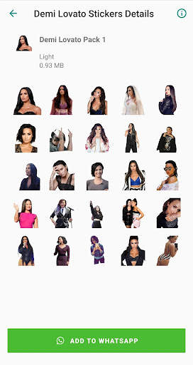 Demi Lovato Stickers App for WhatsApp screenshot 2