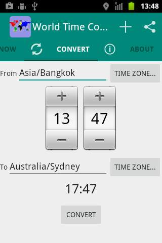 World Time Zone Converter screenshot 3