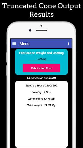 Fabrication Weight & Cost Calc screenshot 4