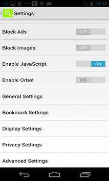 Web Browser for Android screenshot 3