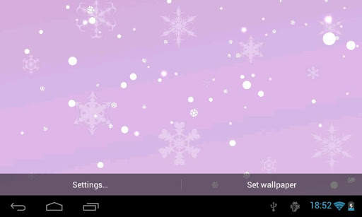 Snowfall 3D Live Wallpaper screenshot 1