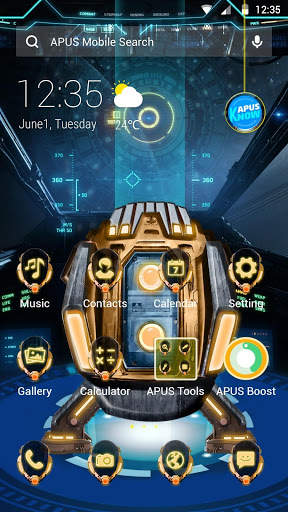 Time Machine APUS Launcher Theme screenshot 1