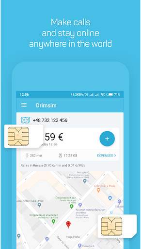 Drimsim — mobile data abroad screenshot 1