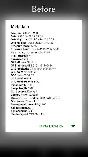 Photo Metadata Remover – Clear Exif Metadata screenshot 1