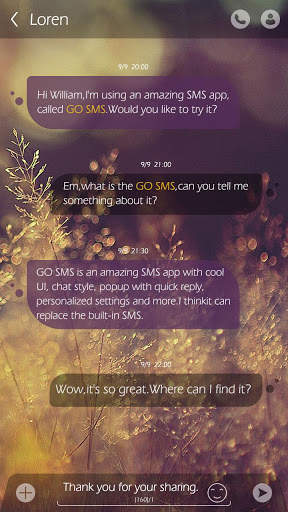 GO SMS GOOD MOOD THEME screenshot 2