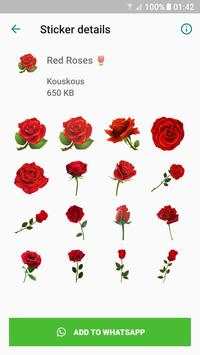 Roses Sticker Packs for WhatsApp - WAStickerApps screenshot 3