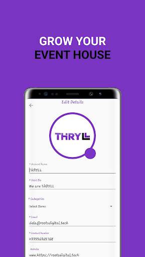 Thryll Event Organiser screenshot 3