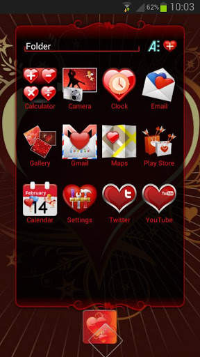 Next Launcher Valentines Theme screenshot 2