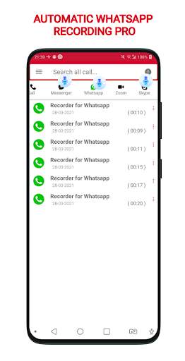 Supper Call Recorder Pro: Record Messenger Calls screenshot 5